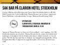 SAK BAR på Clarion Hotel Stockholm