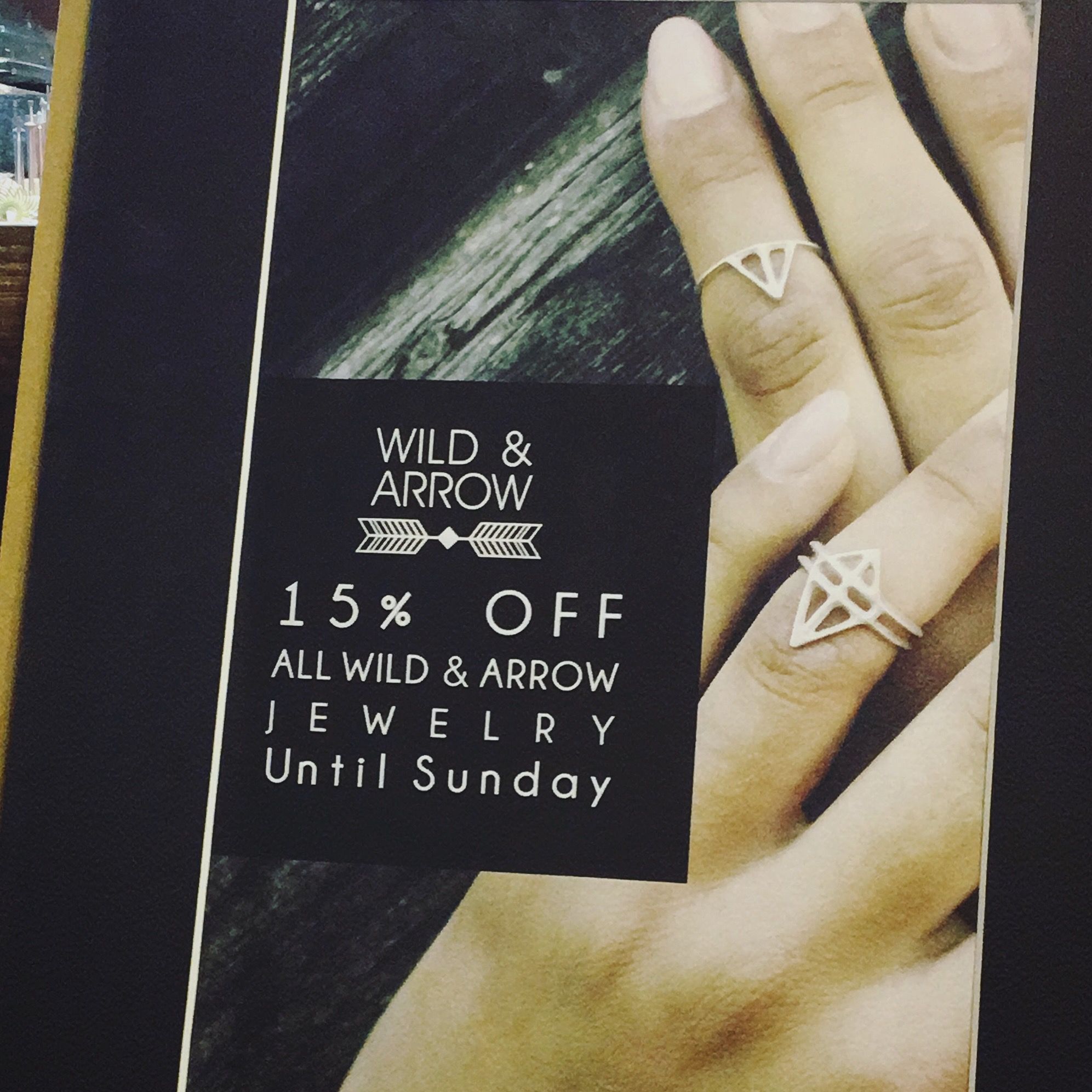 Wild & Arrow jewellery flash sale this weekend stockholm sofo handmade